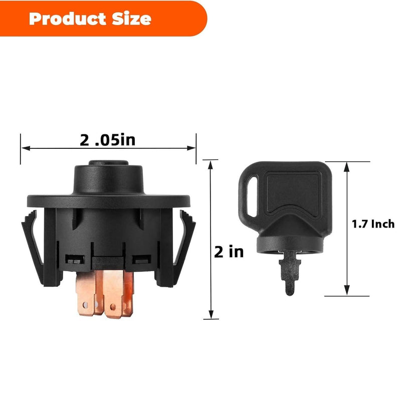 Ignition Switch with Umbrella Keys for Toro Titan TimeCutter MX ZS SW SS