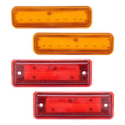 DURAFORCE Amber/Red LED Side Marker Parking Lights Set for El Camino & Caballero 78-87