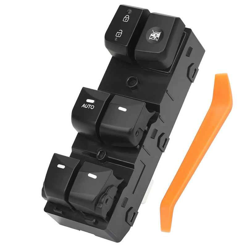 Left Driver Master Door Window Switch Black for Hyundai Elantra 2014-2016