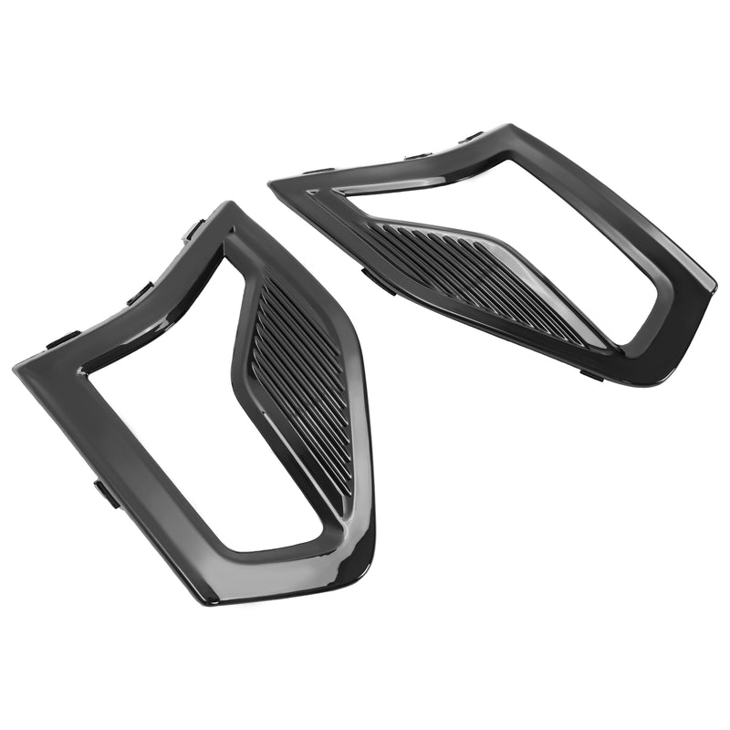 Front Bumper Fog Light Lamp Grille Covers Bezel Trim for Ford Fusion 2019-2020