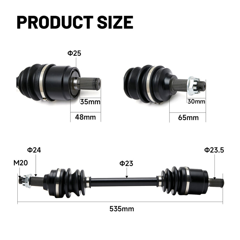 Rear Left or Right CV Axle for Honda Rancher 420 TRX420FA w/IRS 1 Pack