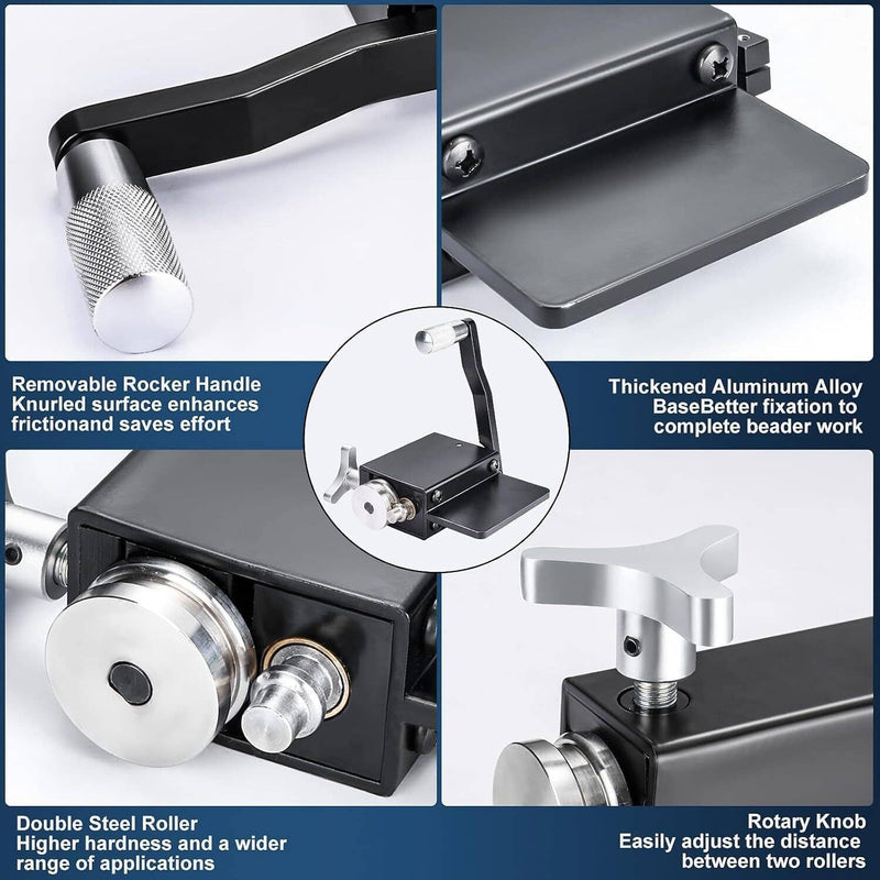 Bead Roller Tube Pipe Hose Intake Intercooler Piping Tool with Clamps 5/8