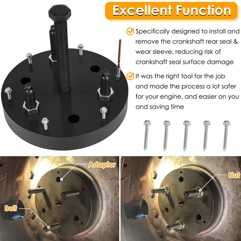 Crankshaft Seal Remover Installer Kit for Cummins ISX/QSX Front & Rear