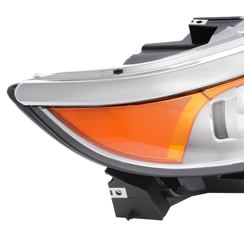 DURAFORCE Headlight Right Side Halogen Projector 5 Pins For Ford Edge 2011 2012 2013 2014
