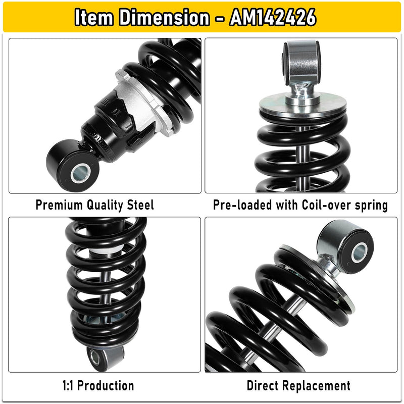 Front Coil-Over Shocks for John Deere Gator XUV625i 825i 855D 825M 2 Pieces