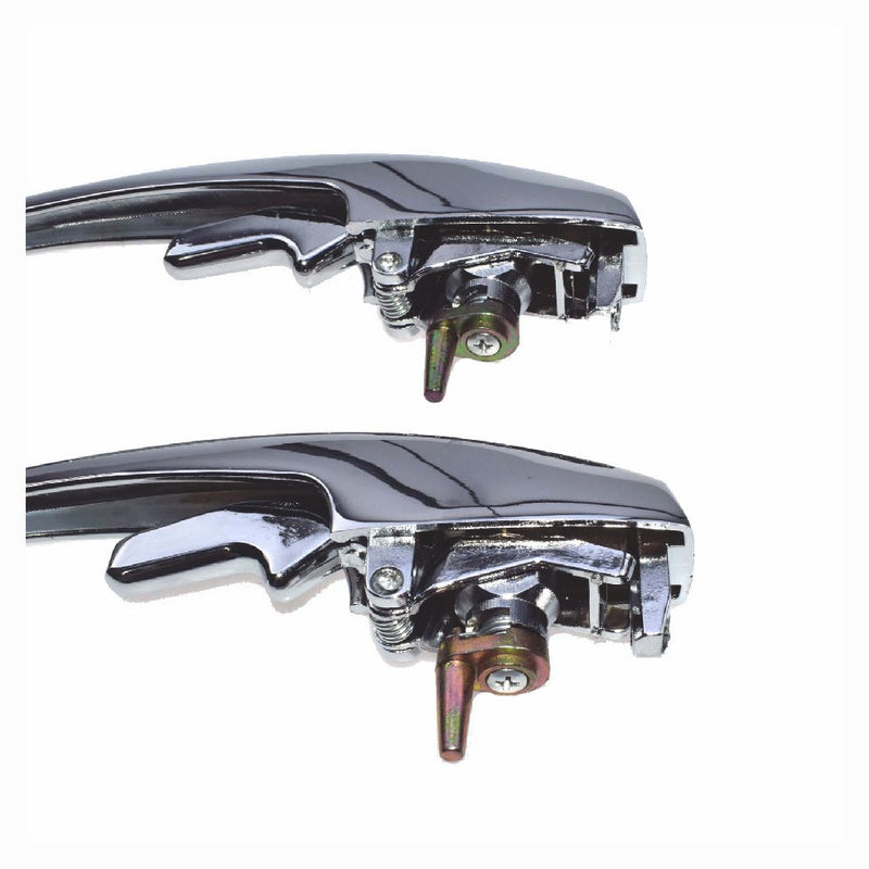 Outer Door Handles With Matched Keys Fits VW Type1 Bug 113898205M 1968-79 Pair