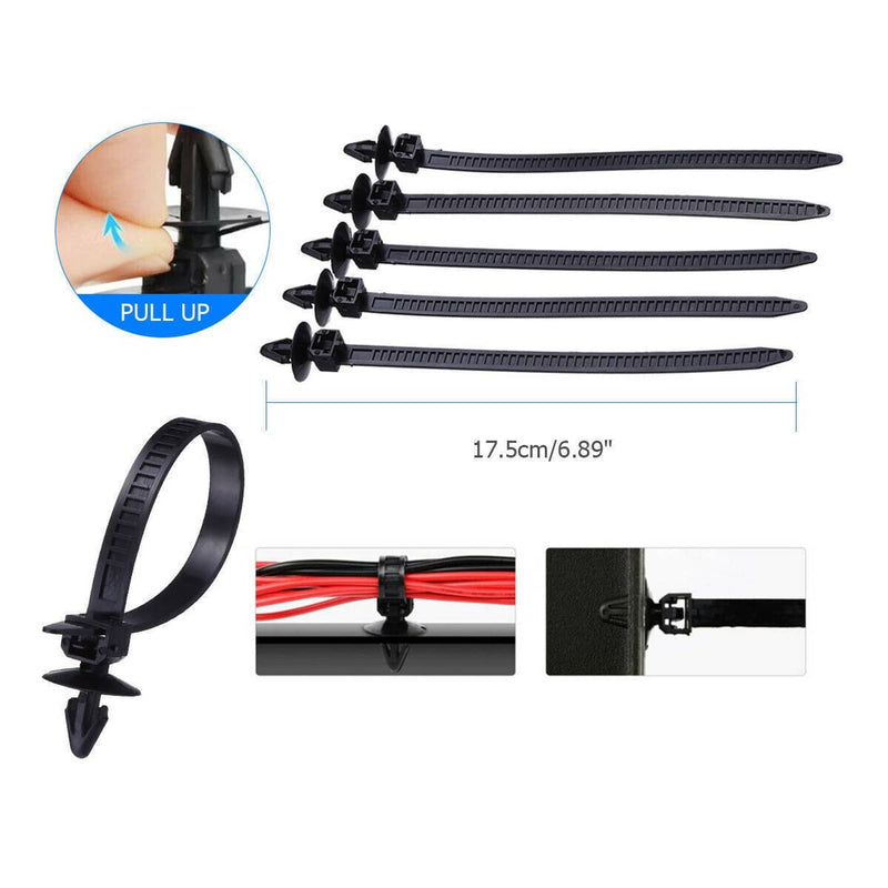 750 Pcs Car Retainer Clips Auto Fasteners Push Trim Pin Rivet Bumper Kit