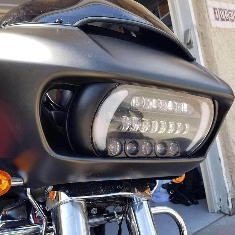 Plug&Play LED Headlight DRL High Low Beam for Harley Road Glide 2015-2024