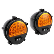 DURAFORCE 12422957 LED Front Amber Turn Signal Parking Lights for Humvee M35 M998 2PCS