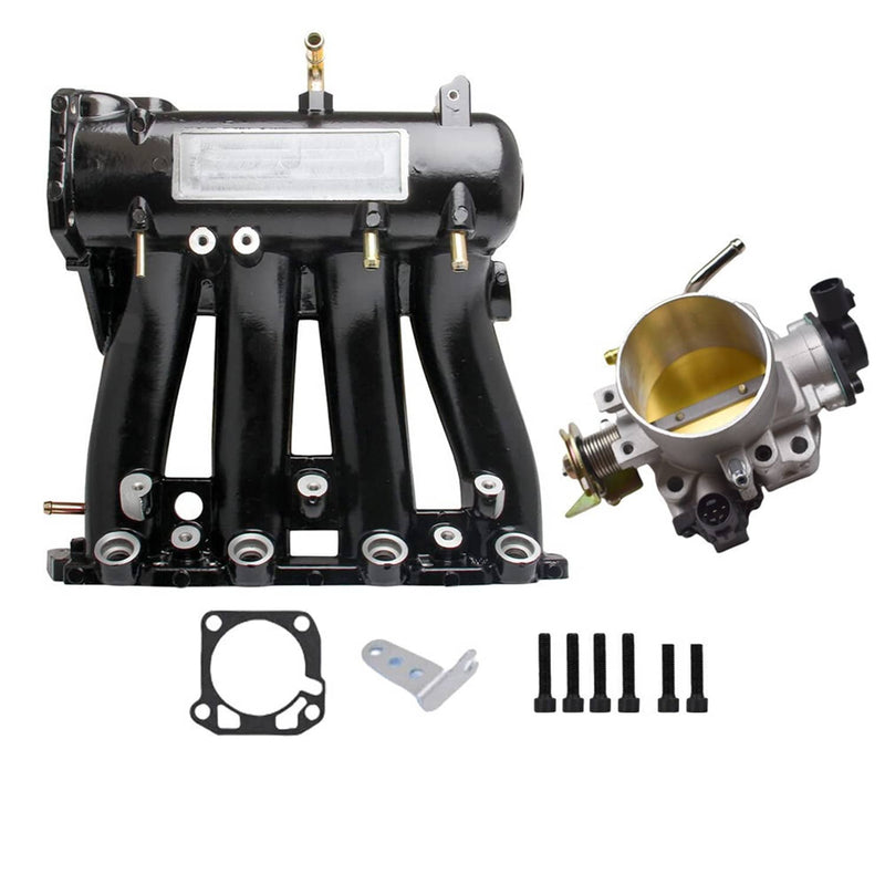 D-Series Intake Manifold +70mm Throttle Body for Honda Civic CRX Del Sol D15 D16