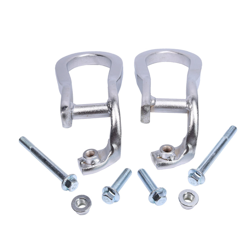 84072464 Pair Chrome Tow Hooks Kit for Silverado Sierra 2500HD 3500HD 15-19