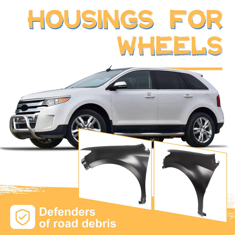 DURAFORCE Fender for Ford Edge Limited SE SEL Sport 2011-2014 Front Driver Left Side Steel