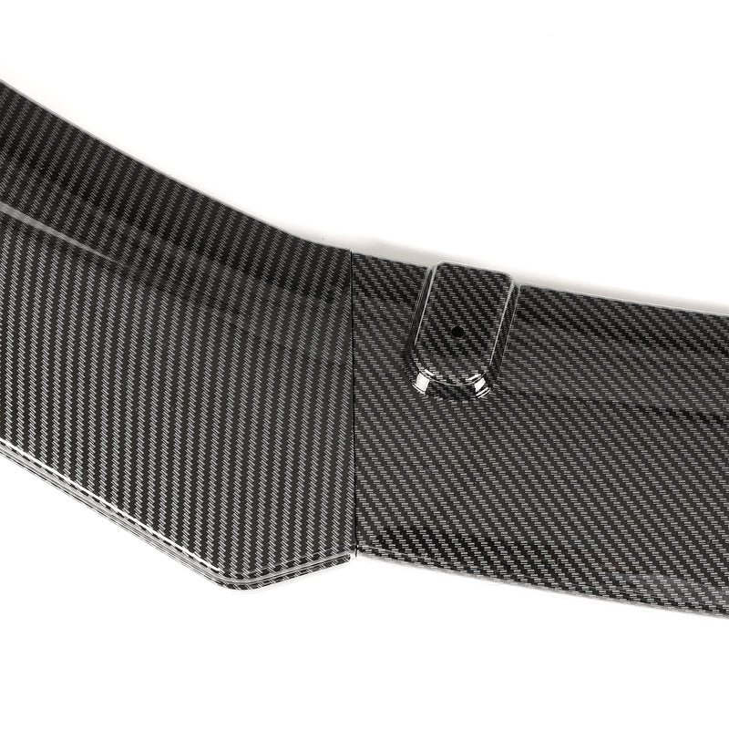 Front Bumper Lip Body Kit Spoiler Chin Carbon Look for Honda Civic 2016-2021
