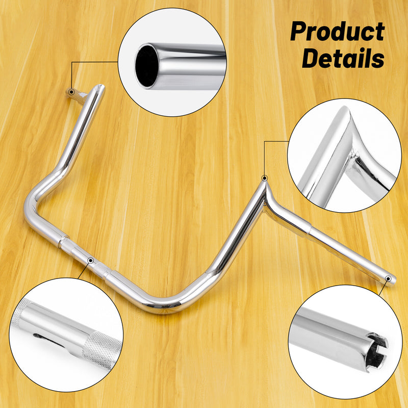 12" Chrome Meathook Handlebar for Harley Street Glide Special FLHXS 2014-23