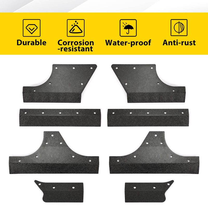DURAFORCE Body Armor Cladding Guard Set for Jeep Wrangler JK JKU 4 Door 2007-2018