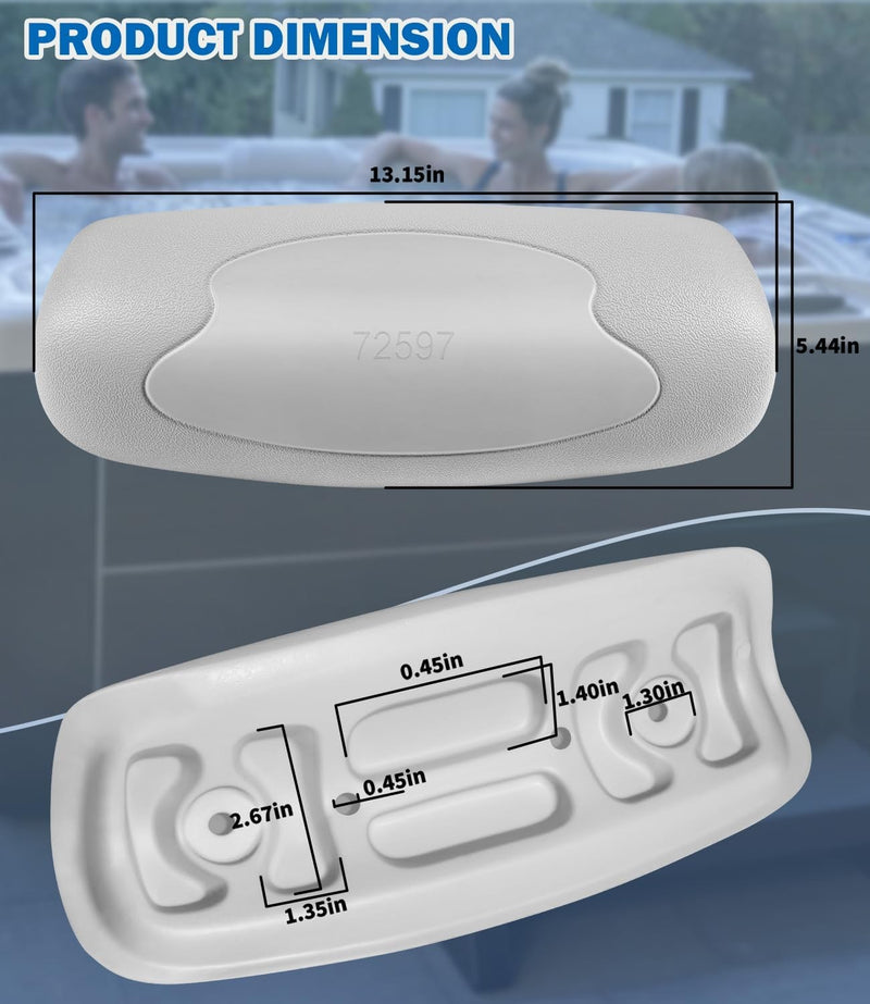 72597 Spa Neck Pillow Fits for Hot Spring 2002-2007 Hot Tubs & Spas 72596 73339