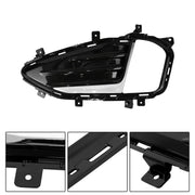 DURAFORCE Fog Light Cover Bezel 1Pc Chrome Left Driver Side for 2019-2024 for Ford Edge