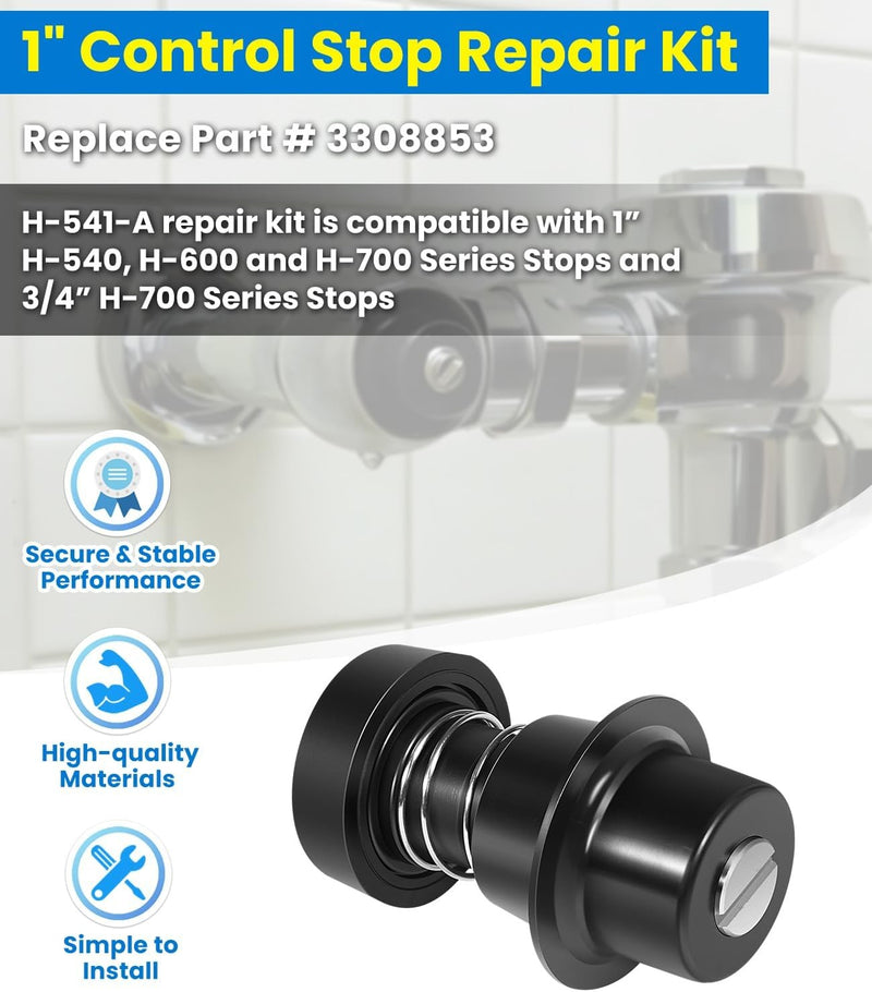 H-541-A 1" Control Stop Repair Kit for Sloan Flushometer H-700-A H-600-A