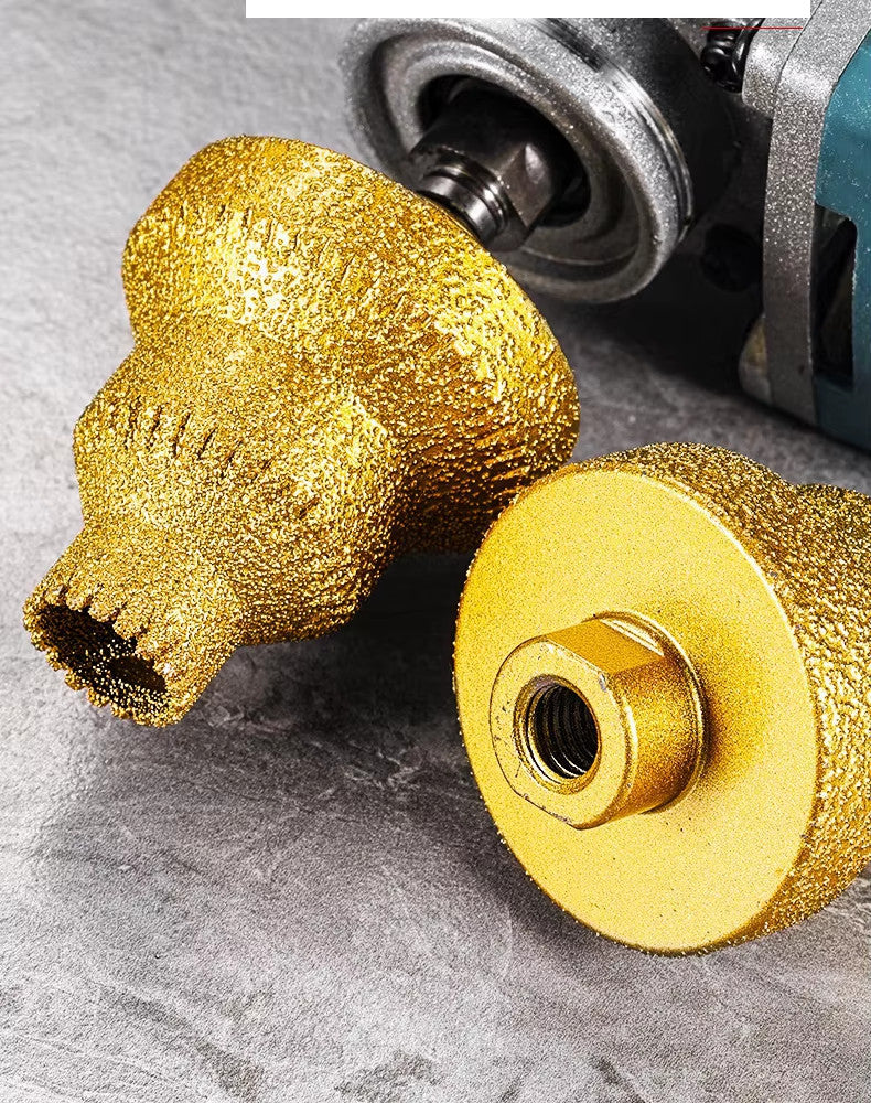 Diamond Step Pagoda Drill Bit 20/35/50mm M10 Thread Hole Opener for Tile Marble
