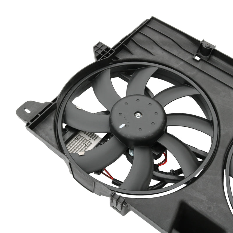 FO3115177 Dual Radiator Condenser Cooling Fan Assembly for Ford Edge Lincoln MKX