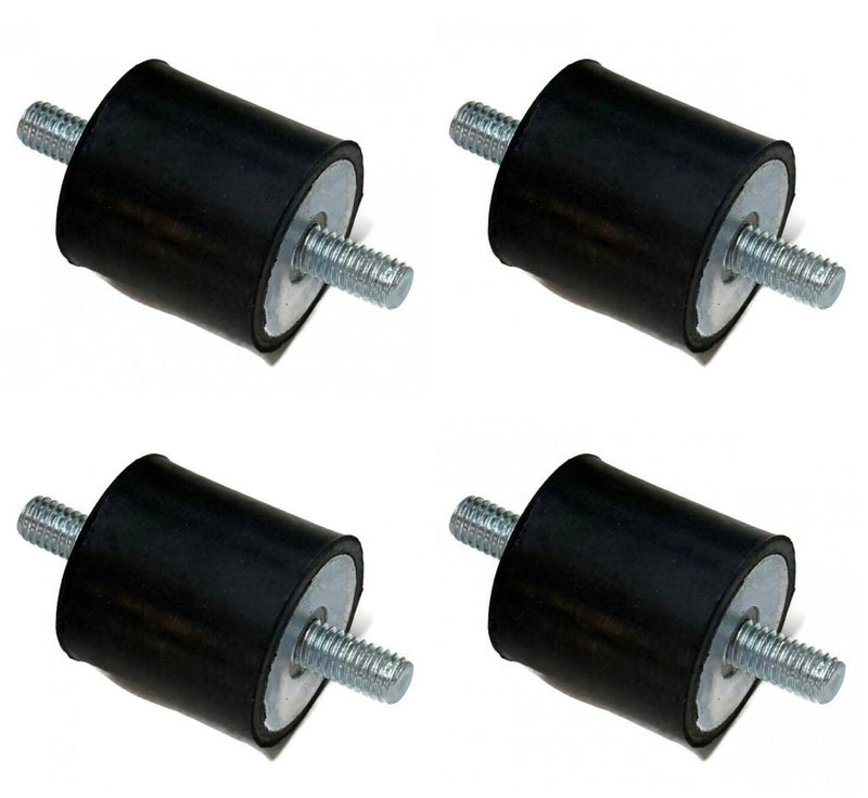 1 Inch Rubber M6 6MMx1.0 Vibration Mounts 1/4 28 Fine Thread for AEM Injen K&N 4