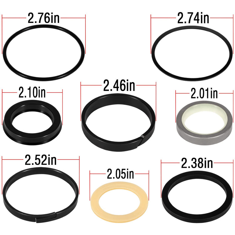 G109456 G105550 Hydraulic Cylinder Seal Kit for Loader Backhoe 350 580B MB4/94