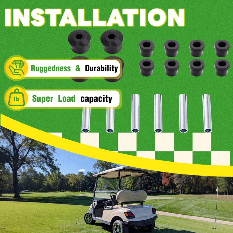 Rear Leaf Spring Bushing Kit 18PCS for EZGO RXV 2008-Up Gas & Electric Golf Cart