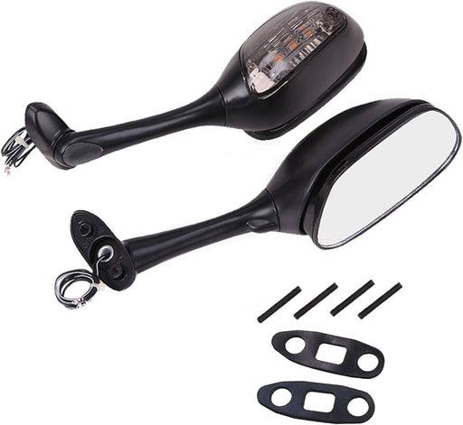 DURAFORCE Rearview Mirrors Turn Signal for Suzuki GSXR 1000 GSXR600 GSX-R 750 2006-2015