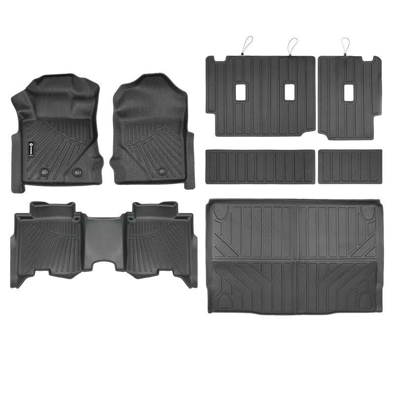 For Ford Bronco 4 Door Floor Mat Cargo Mat Trunk Liner Back Seat Full Set