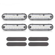 DURAFORCE Clear Front Rear LED Side Marker Light for Mazda Miata MX-5 1990-2005 4PCS