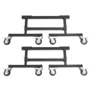 DURAFORCE Adjustable Chassis Stand for Sprint Midget Car 16-20in Locking Casters 2 Pieces