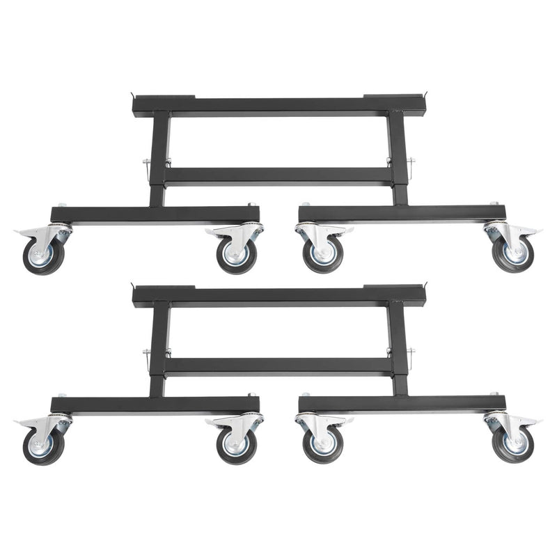 DURAFORCE Adjustable Chassis Stand for Sprint Midget Car 16-20in Locking Casters 2 Pieces