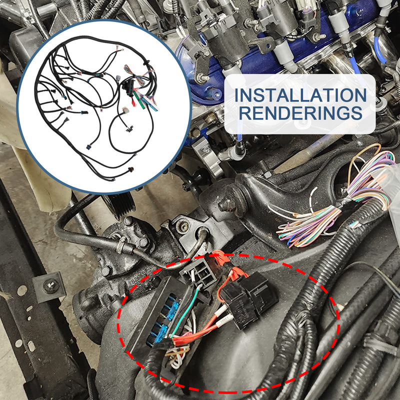 LS Swap Standalone Wiring Harness Drive By Wire DBW 4L60E Trans for 1997-04 LS1