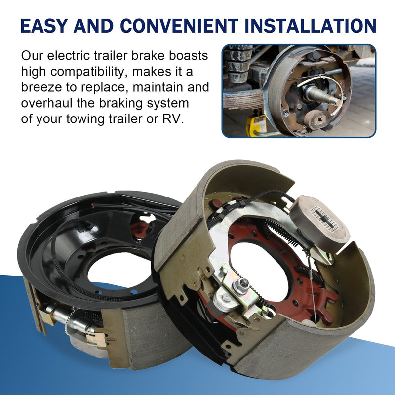 12-1/4x5 12K 15K Electric Backing Plate Trailer Brake 4pcs for Dexter 5