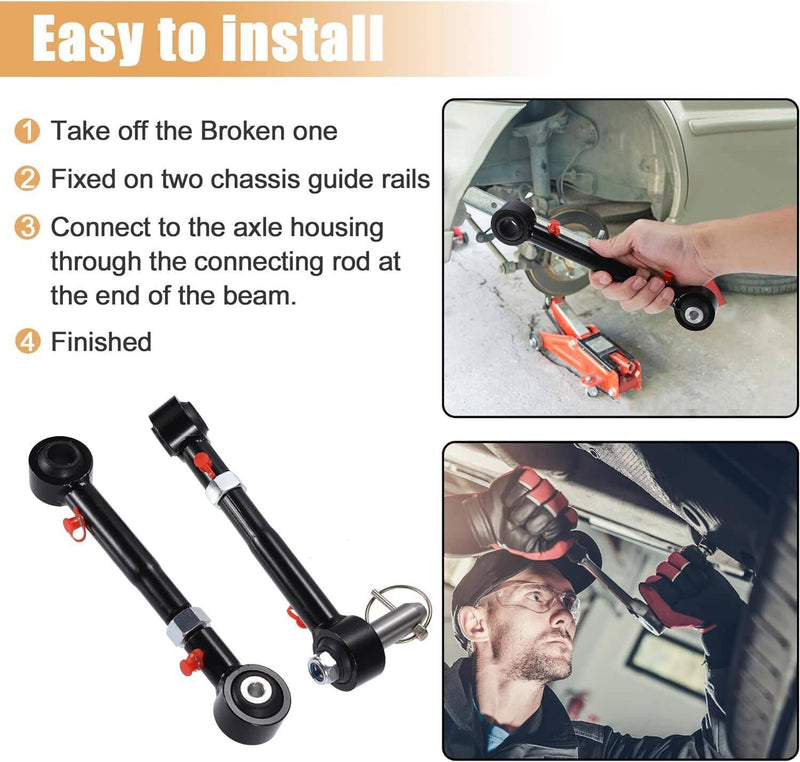 DURAFORCE Front Sway Bar Link Quick Disconnects for Jeep Wrangler TJ 1998-2006
