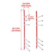 DURAFORCE Auto Body Bumper Storage Rack Stand Wall Mount Removable Arms for Painting
