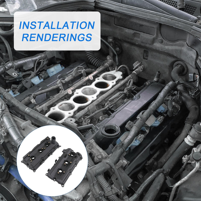 Engine Valve Covers Left Right for Nissan 350Z G35 V6 3.5L 2003-2006