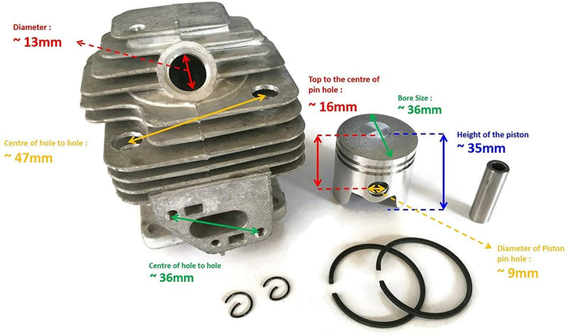 KC13011AA Cylinder Assembly for Mitsubishi TL33 BG330 Replaces OEM