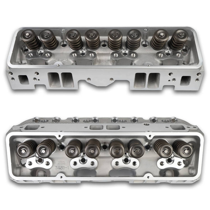 Aluminum Cylinder Heads 190cc 64cc 2.02 1.60 for SBC Chevy 350 Pair