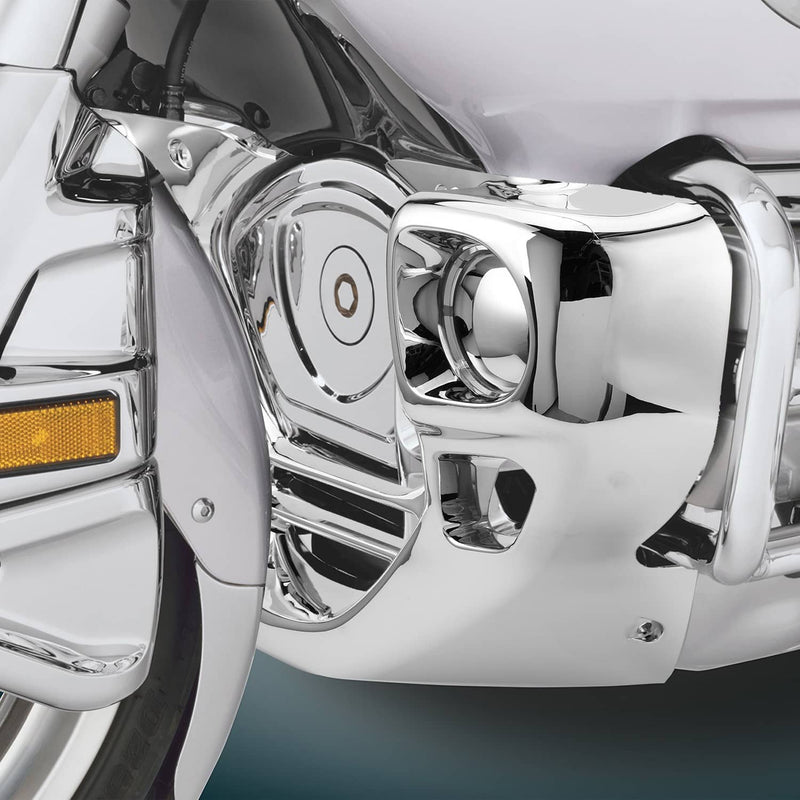 Chrome Engine Front Cowl Cover Fairing for Honda Goldwing 1800 GL1800 2001-2011