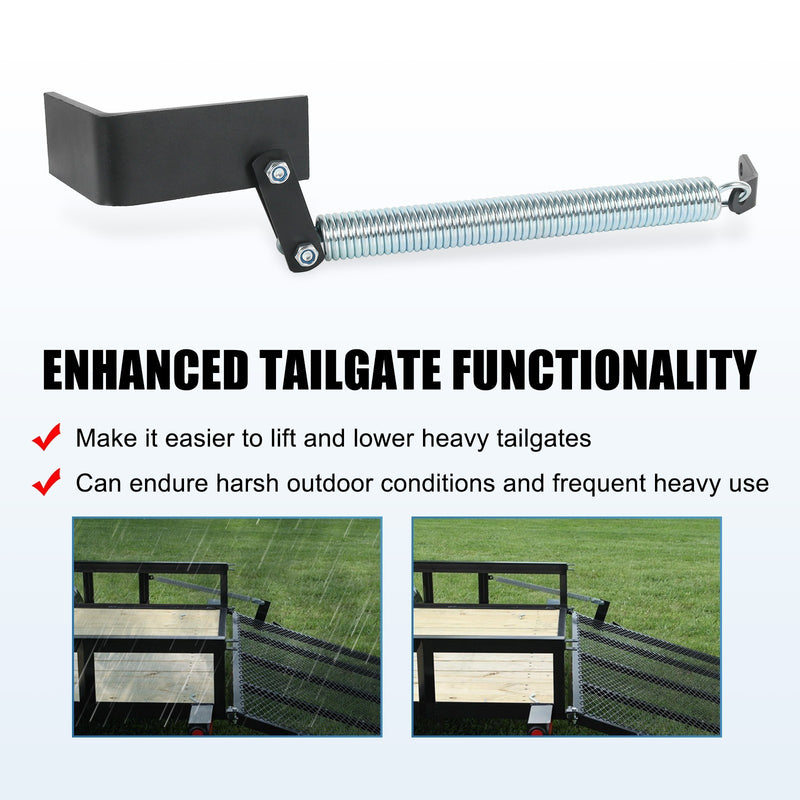 Left Trailer Tail Gate Spring Lift Assist Kit for Utility Trailers Lift Support