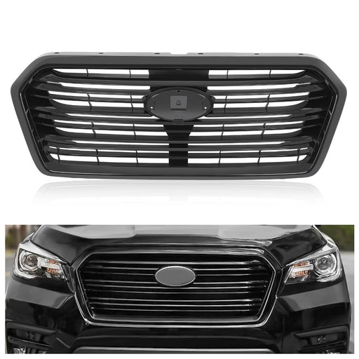 DURAFORCE SU1200183 Front Bumper Grille Grill Gloss Black Trim for Subaru Ascent 2019-2022