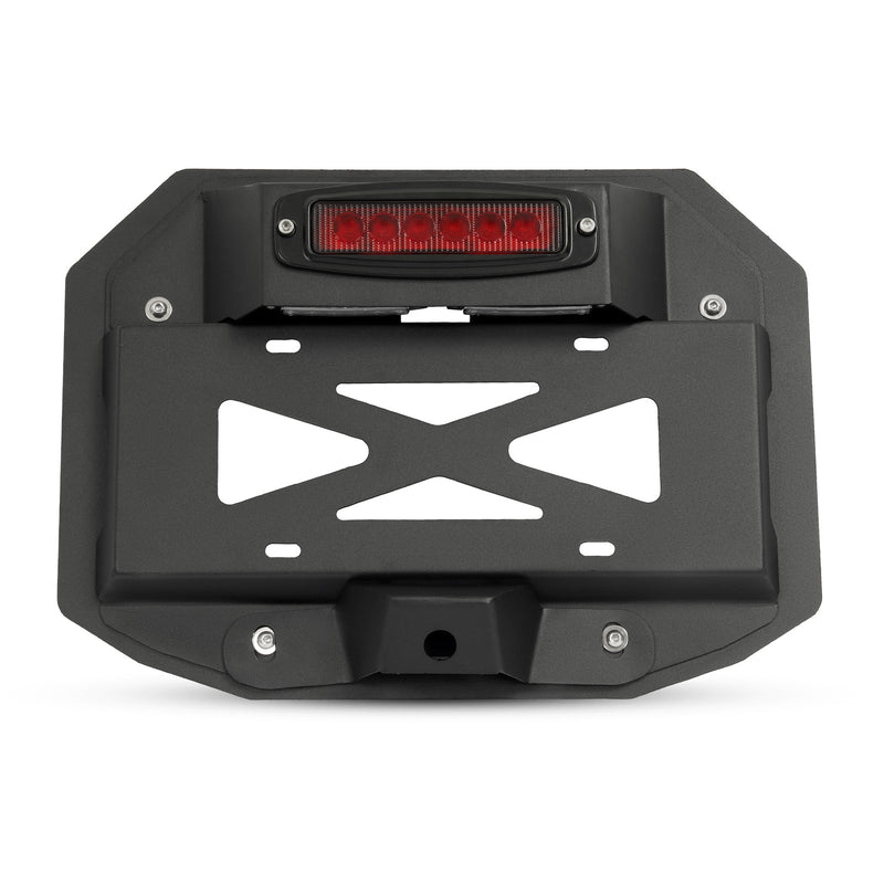 Spare Tire License Plate With Third Brake Light for Jeep Wrangler JK 2007-2018