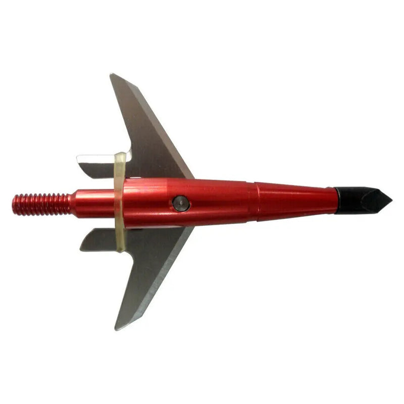 Red Broadheads 100 Grain 1.75 Inch Cut for Compound Bow Crossbow Tips 12Pcs