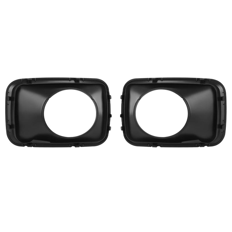 DURAFORCE Fog Light Trim Cover for Honda Pilot 2009 2010 2011 Black Driver & Passenger