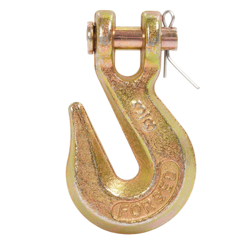 G70 3/8" Clevis Grab Hook Tow Chain Tie Down for Flatbed Truck Trailer 10 Pack