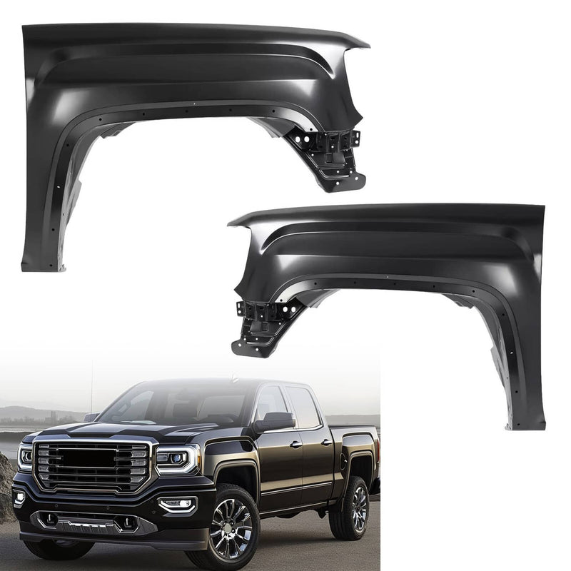 DURAFORCE Fender for GMC Sierra 2500 HD/3500 HD/1500 2014-2019 Front Driver&Passenger Side