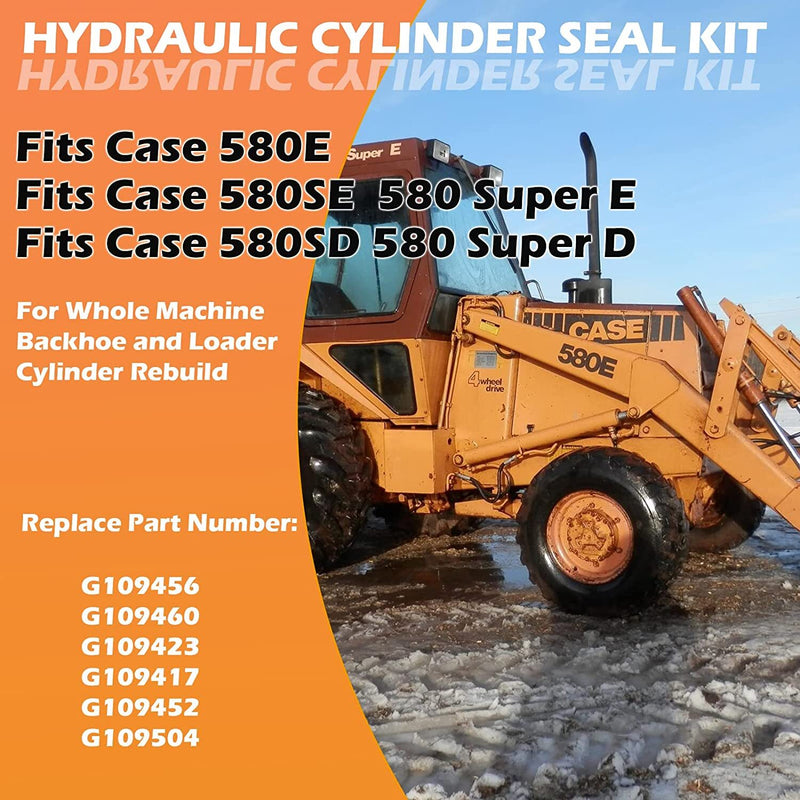 Hydraulic Cylinder Seal Kit for Case 580E 580SE 580SD Backhoe Whole Machine