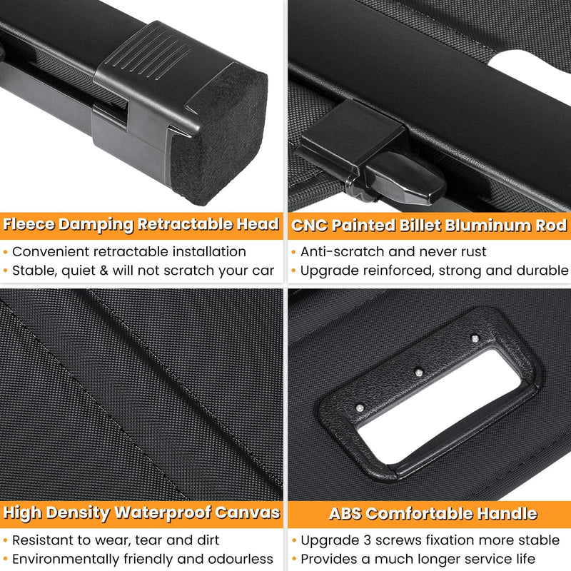 Trunk Cargo Cover for Chevy Equinox GMC Terrain 18-25 Retractable Rear