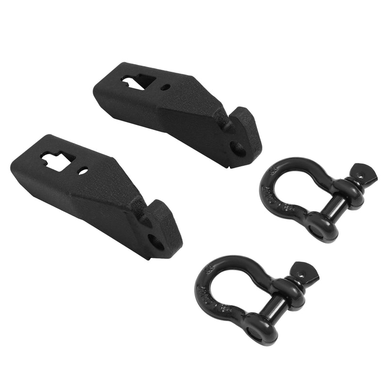 Front Tow Hook Shackle Mount Kit Hardware for Ford F150 F-150 2009-2023 2 Pieces